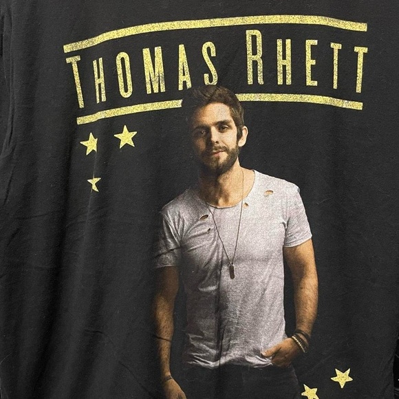 2016 Thomas Rhett country music tour short sleeve crewneck graphic band T-shirt - Picture 2 of 5